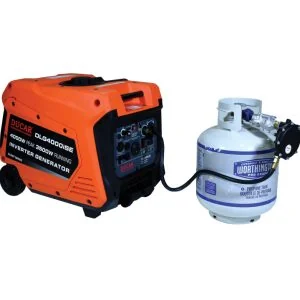 Génératrice silencieuse 4000W (Dual Fuel: Propane et essence)