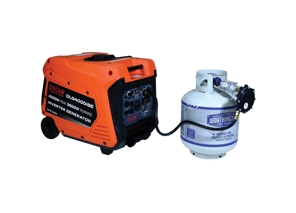 Génératrice silencieuse 4000W (Dual Fuel: Propane et essence)